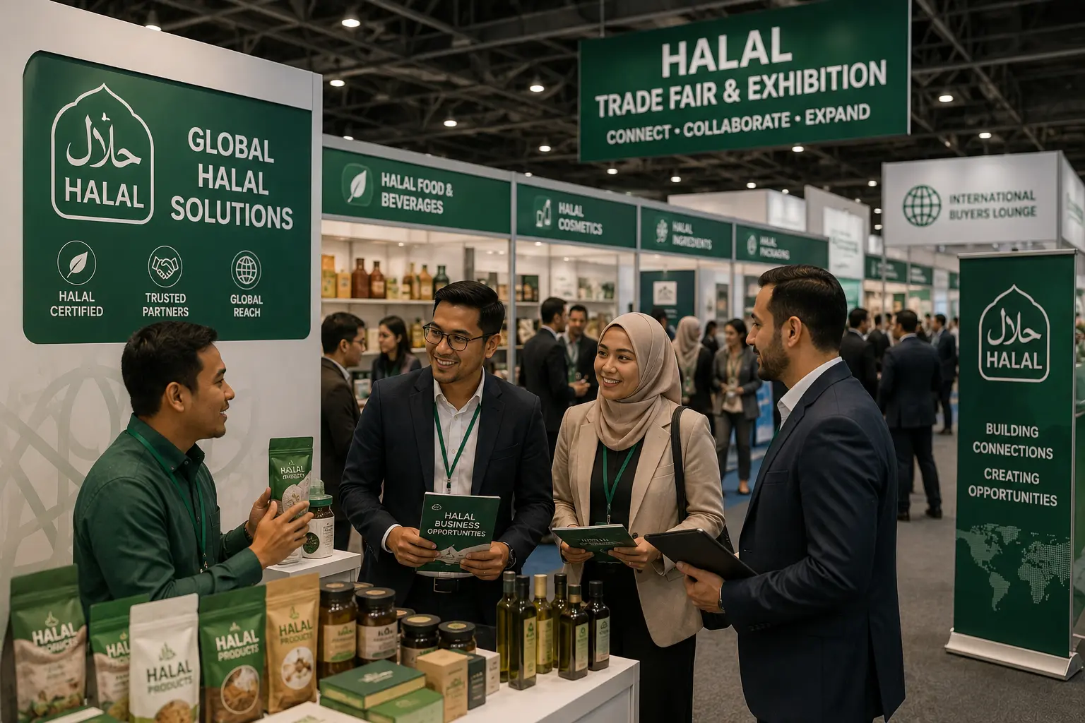 Halal trade fair and exhibition booth